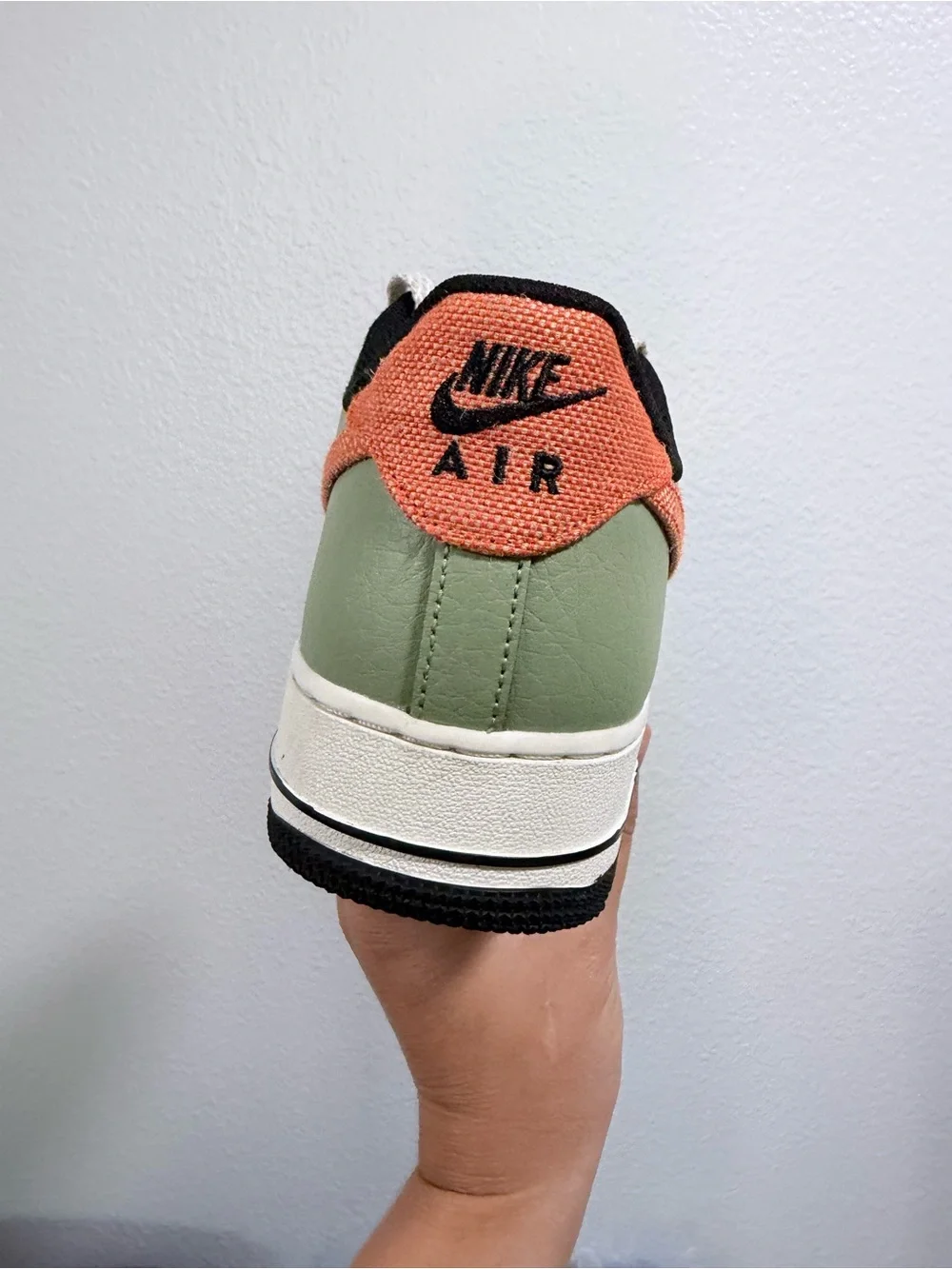Nike af1 green orange